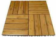 Horizontal Bamboo wood deck