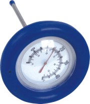 Large floating round thermometer